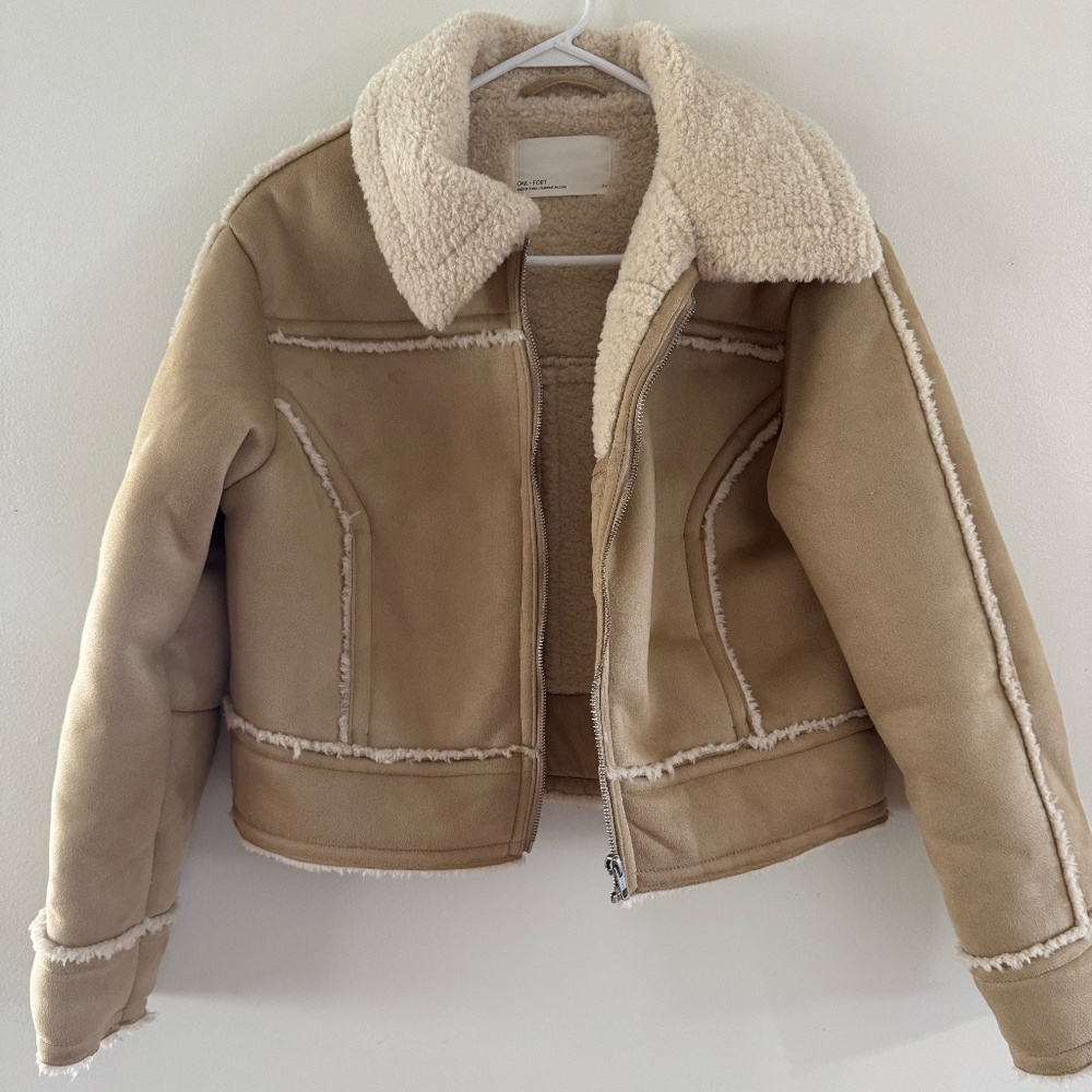 Oak and Fort Faux Suede Jacket